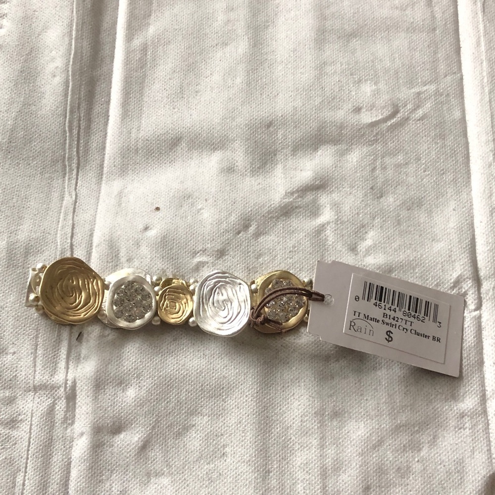 Rain Gold and Silver Swirl Bracelet